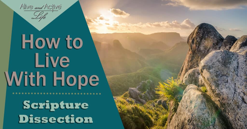How To Live With Hope – Scripture Dissection